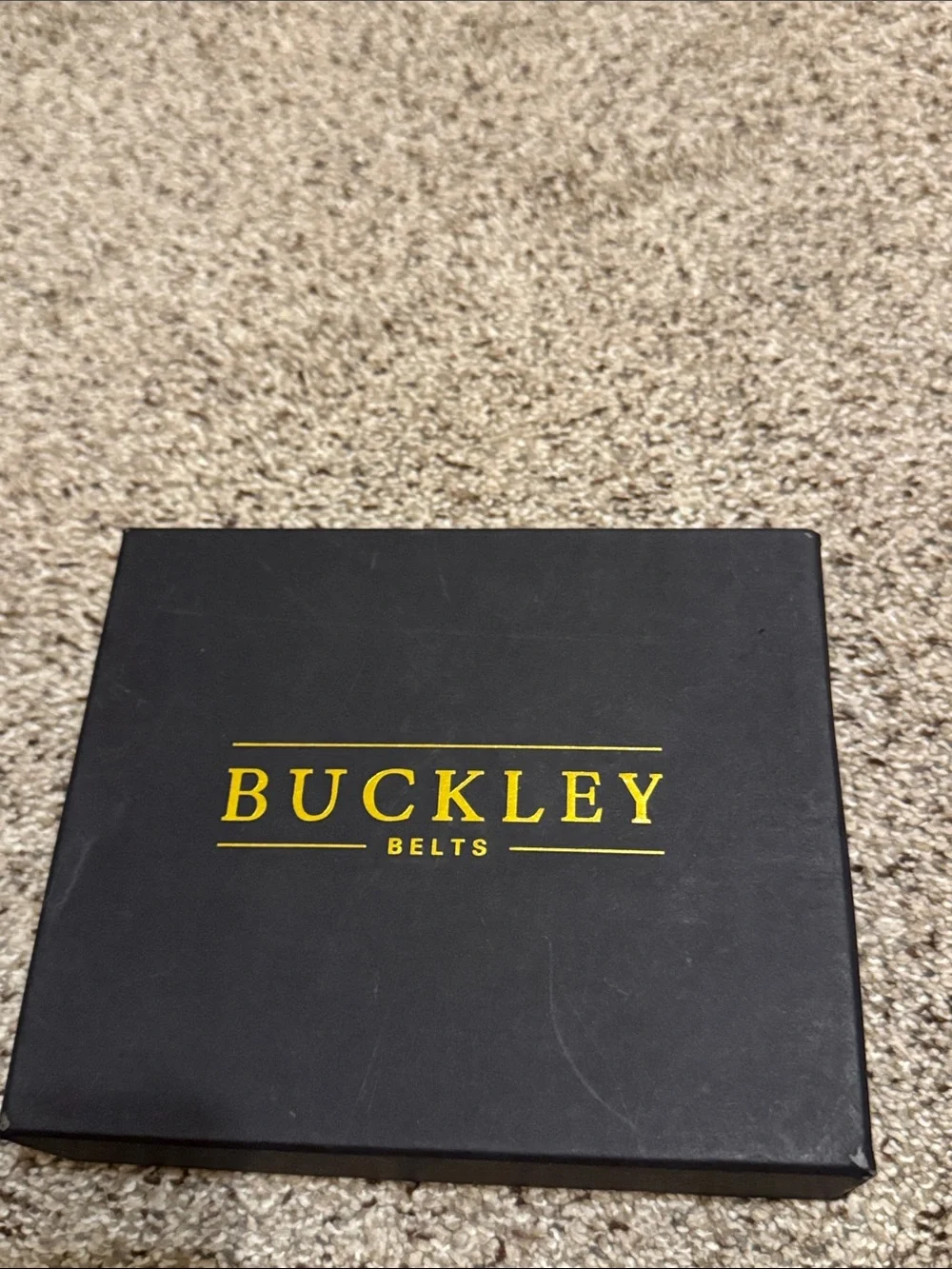 Buckley Men’s Buckle Brown Leather Self-Adjust Belt